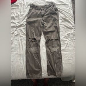 Grey Carhartt ripped cargo pants